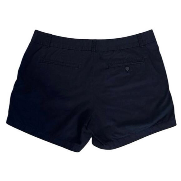 J Crew Size 12 Chino Shorts 100% Cotton Broken In Navy Blue Preppy 5” Inseam - Picture 2 of 4